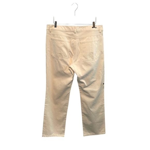 CAbi White Women's Boot Cut 100% Boyfriend Jeans Size 12 - Picture 6 of 9